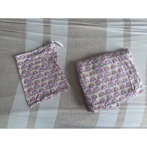 Little Sleepies pastel rainbows crib sheet